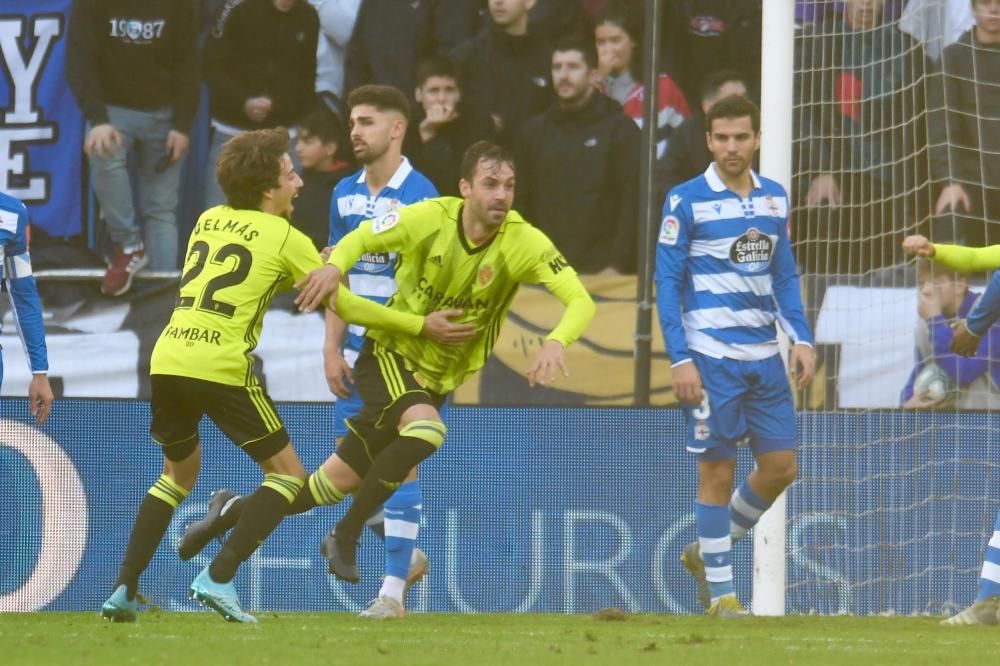 El Dépor cae 1-3 ante el Zaragoza