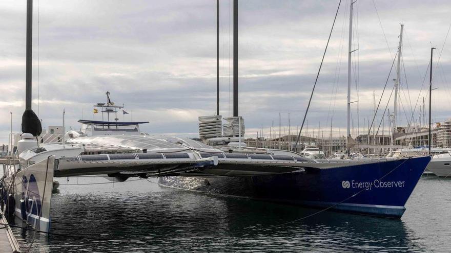 Marina Deportiva de Alicante recibe al Energy Observer, el “laboratorio flotante” que navega con energía limpia