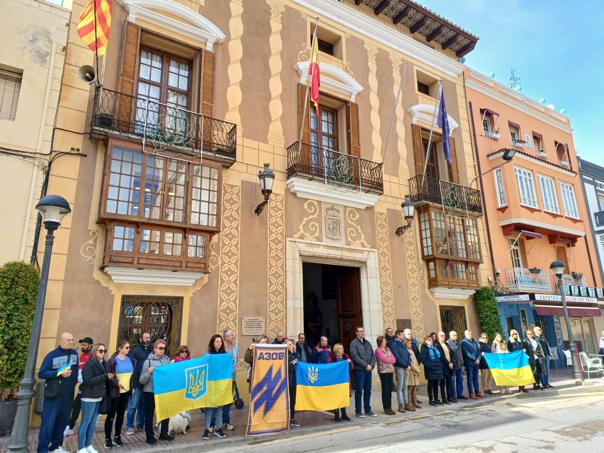 Foto de la concentración silenciosa que tuvo lugar en Ucrania.