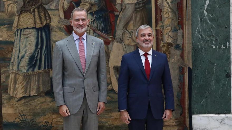 El Rey recibe a Collboni con una sonrisa tras dos mandatos de vacío de Colau