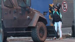 La joven ecuatoriana se ha convertido en el símbolo de la protesta en Quito.