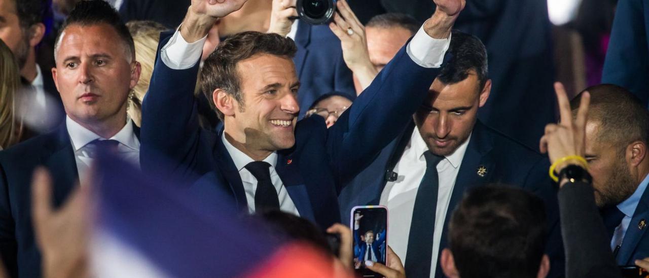 Fa menys de dos mesos Macron celebrava la seva victòria en les presidencials |