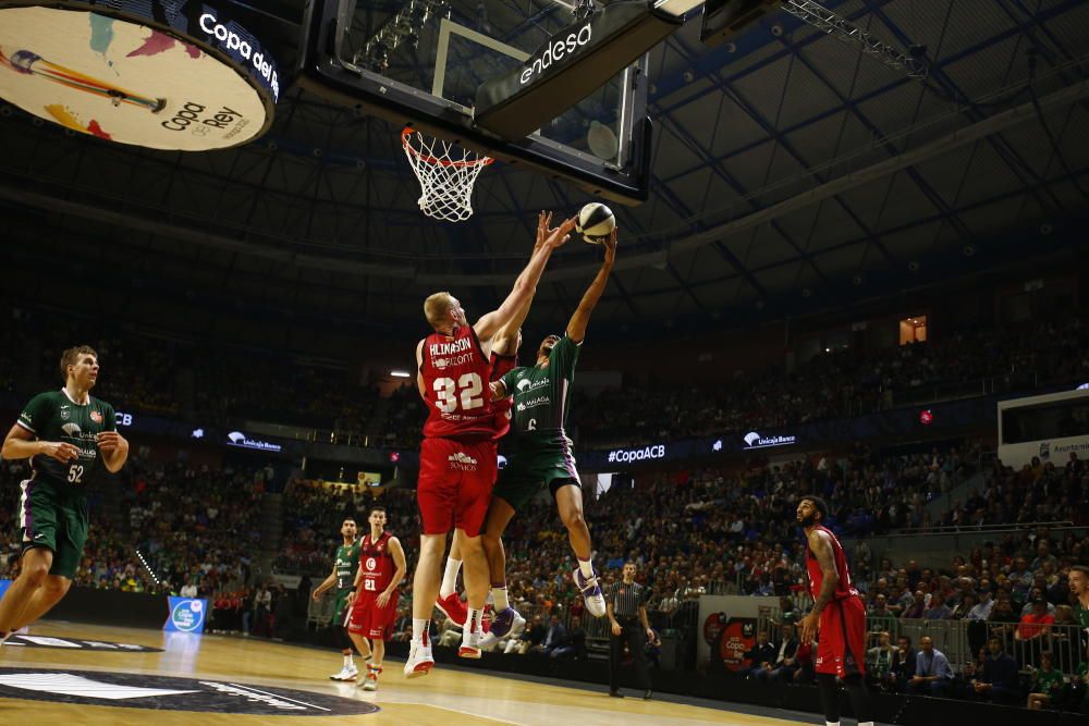 Victoria del Unicaja ante el Zaragoza en la Copa del Rey 2020.