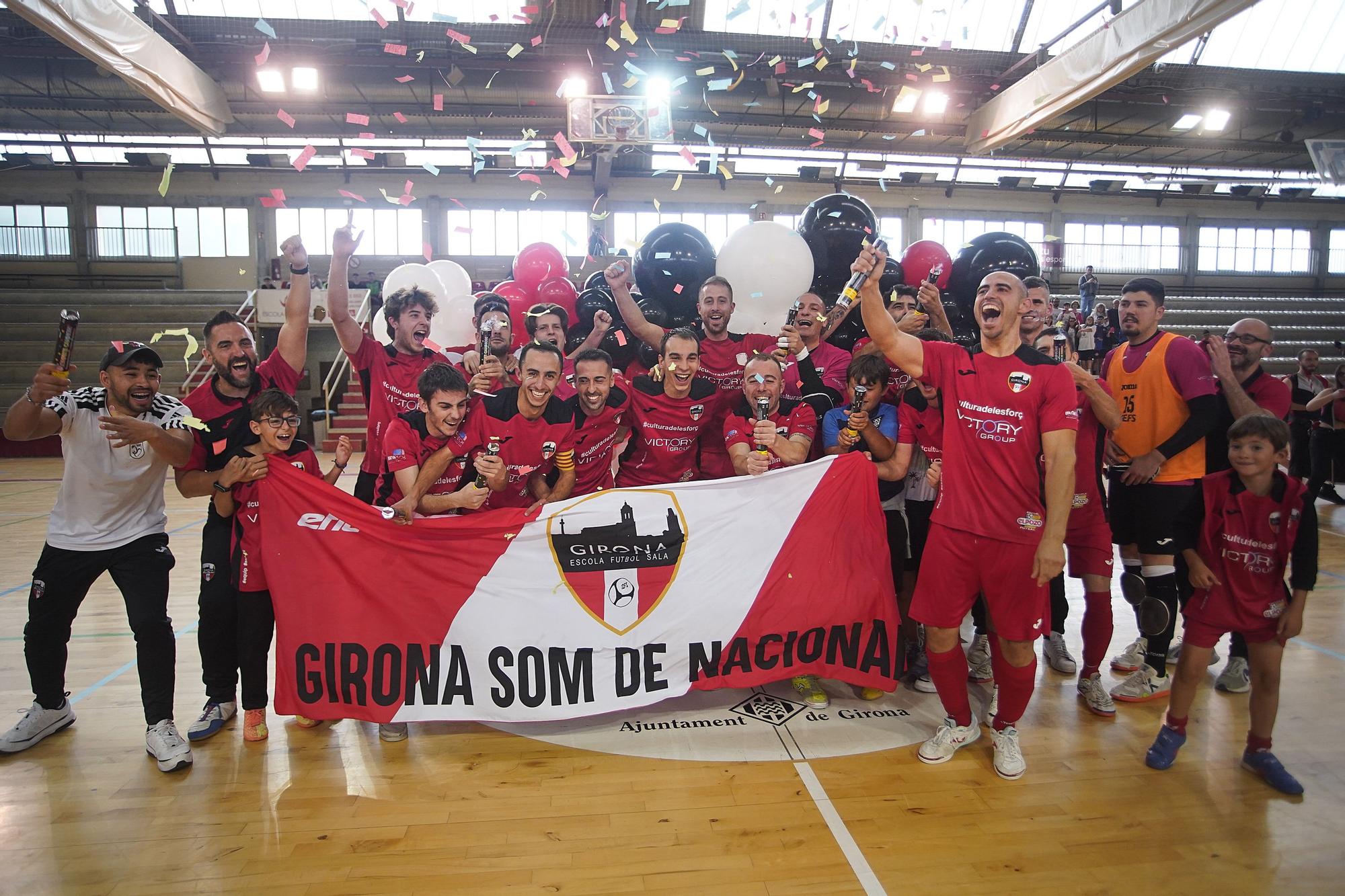 Les millors imatges de l'ascens del Girona Escola de Futbol Sala