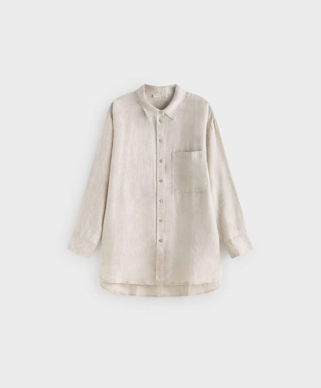 Camisa de lino, de Oysho