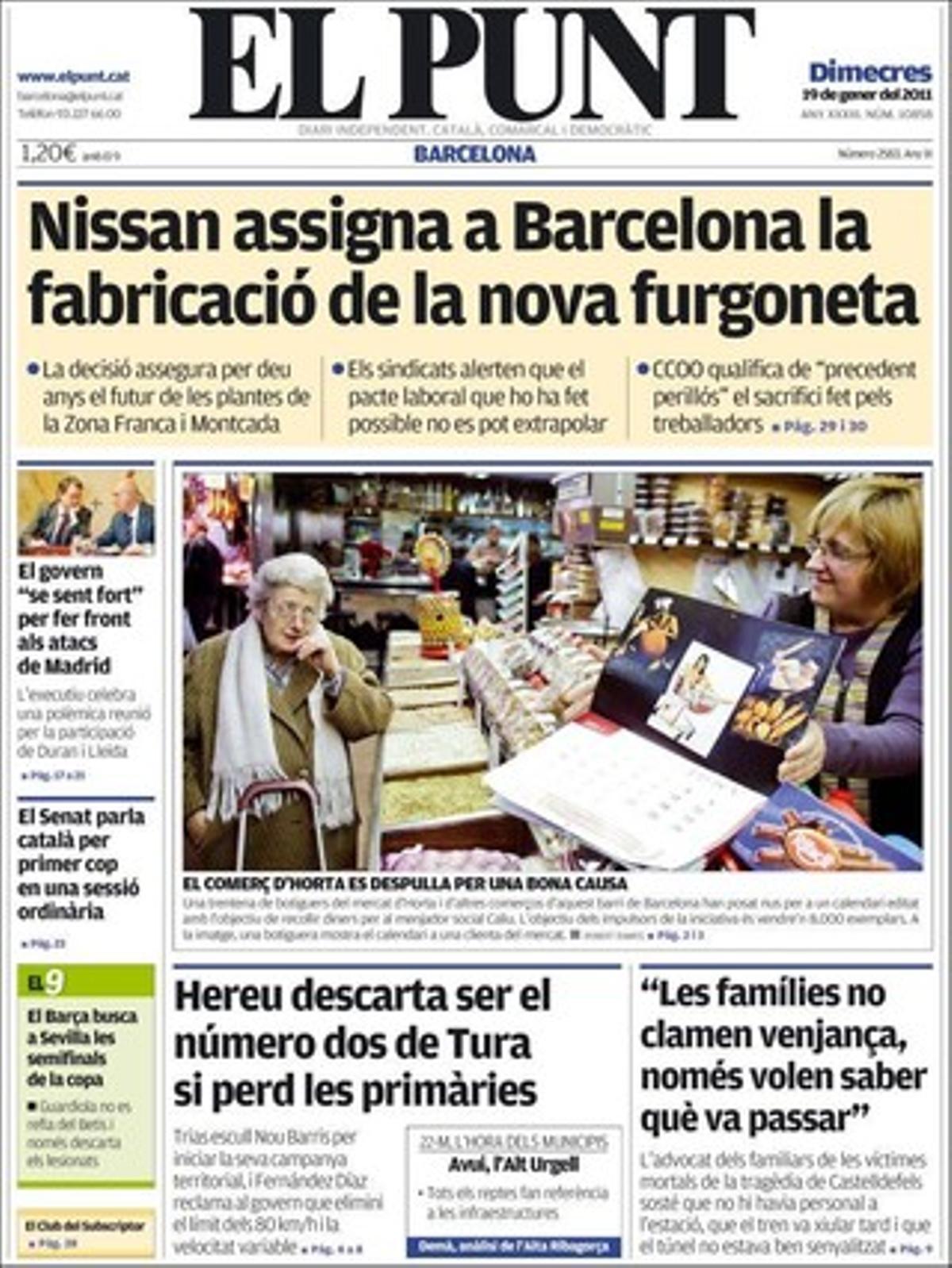 ’El Punt’ també dóna rellevància al fet que el Govern se sent fort per afrontar els atacs de Madrid i que el Consorci del Palau de la Música --el que reuneix les administracions-- fa marxa enrere en la petició d’imputar CDC pel ’cas Millet’.