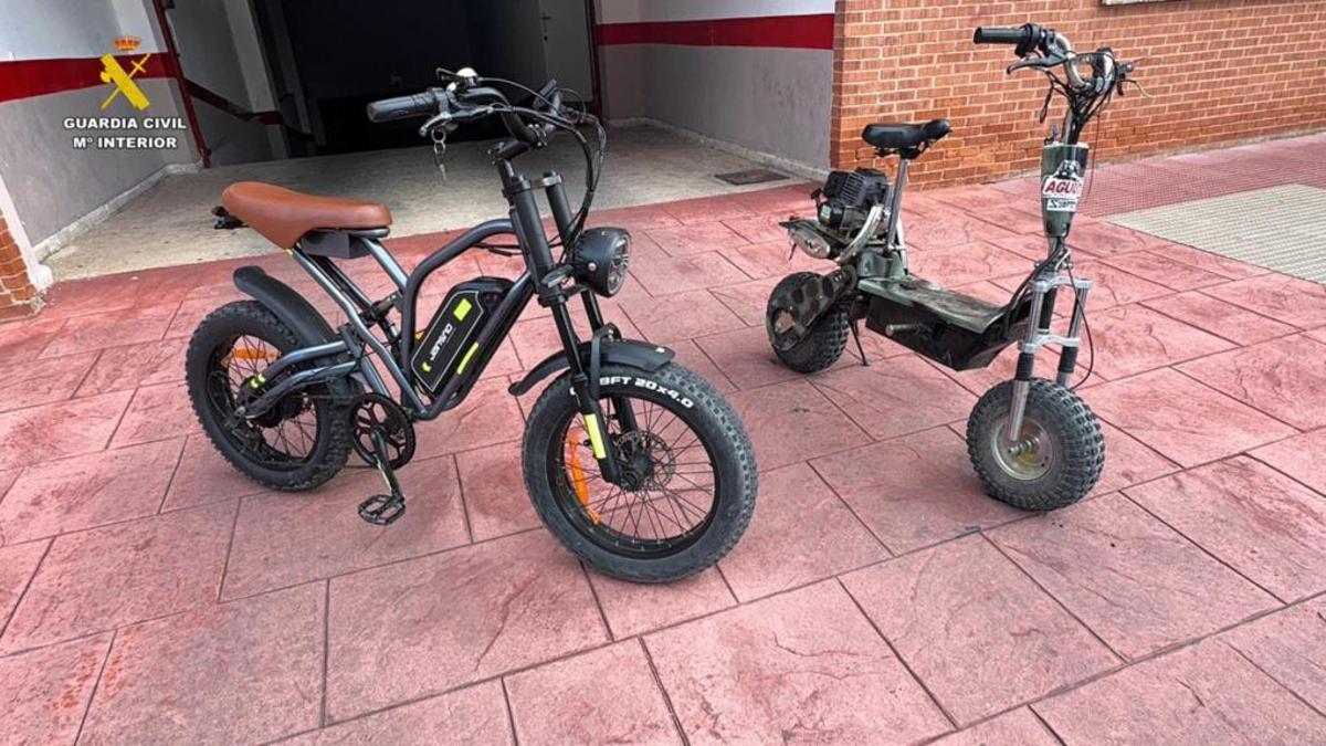 Intervenidos en La Rioja un patinete y una bicicleta modificados para aumentar su velocidad hasta la de un ciclomotor