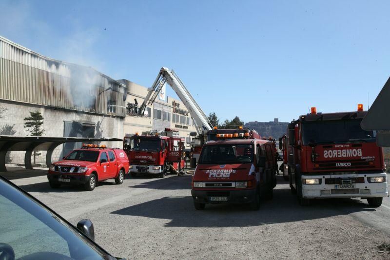 Arde una nave de curtido de pieles en Lorca