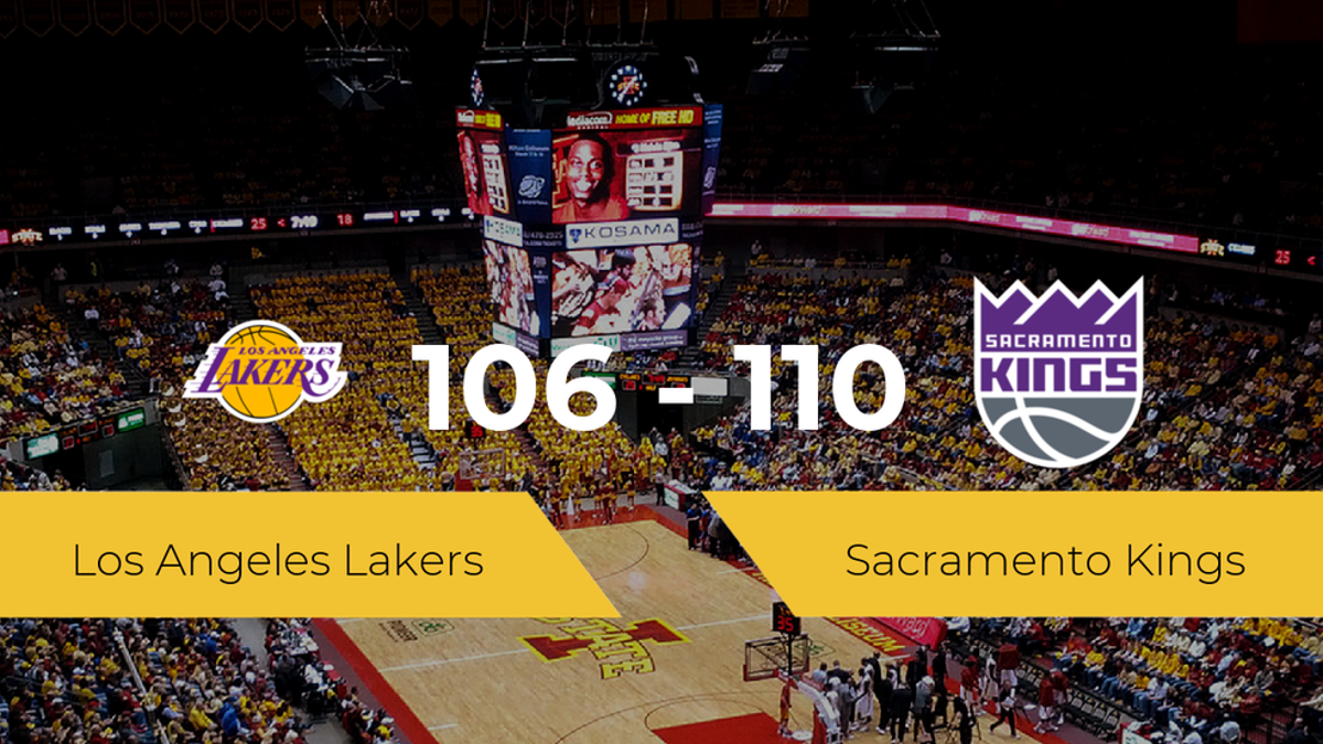 Sacramento Kings derrota a Los Angeles Lakers (106-110)