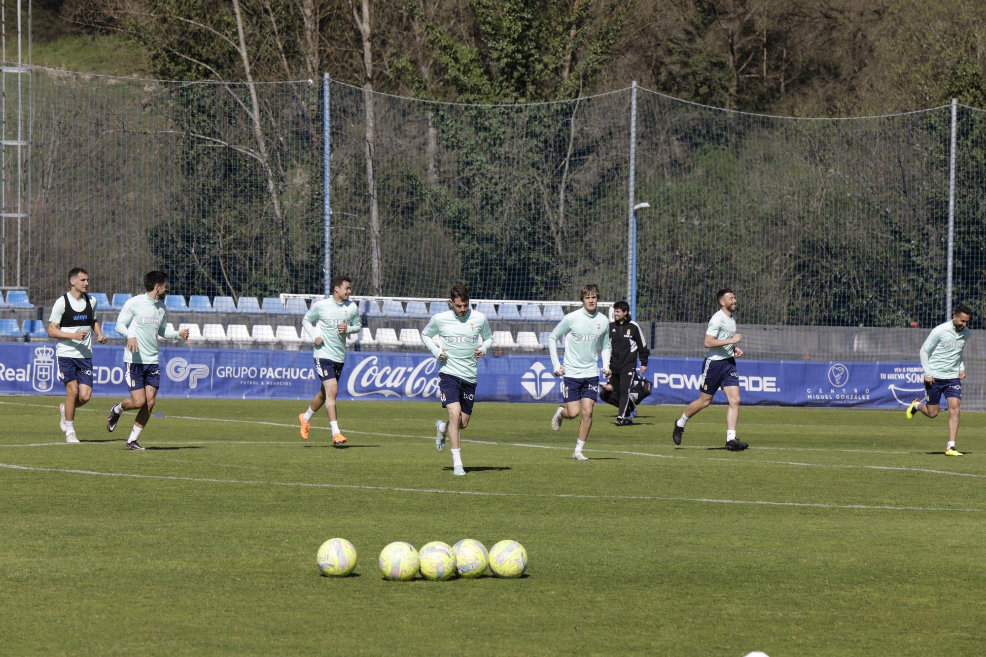 EN IMÁGENES: el entrenamiento del Oviedo