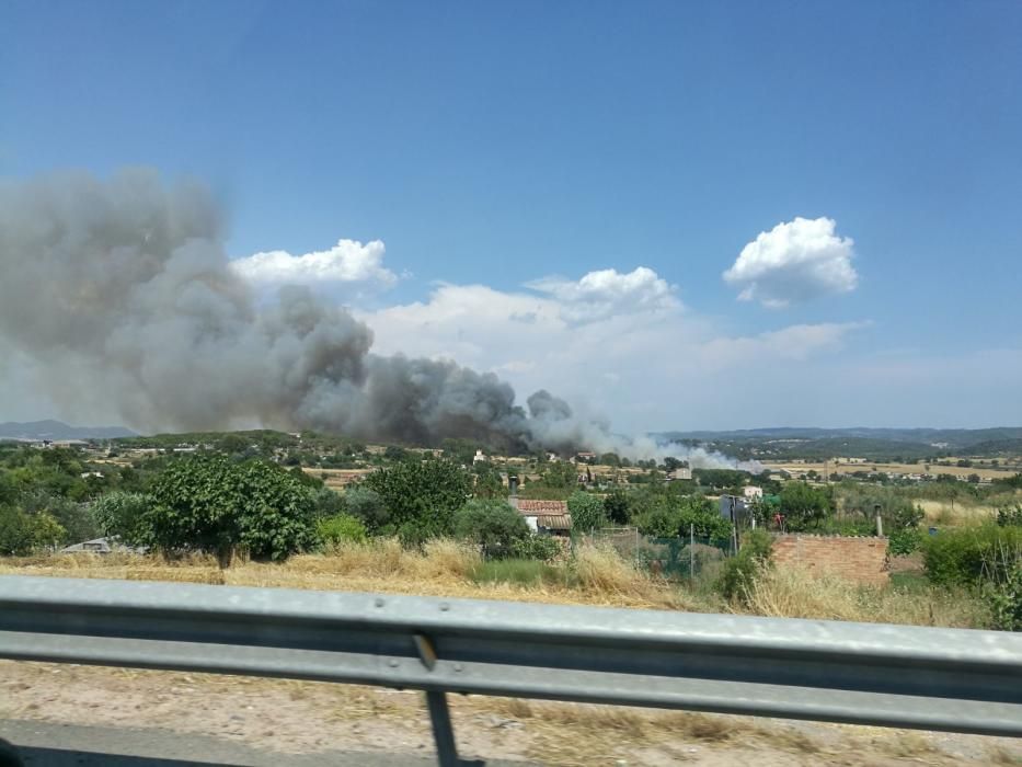 Incendi forestal a Sant Fruitós de Bages