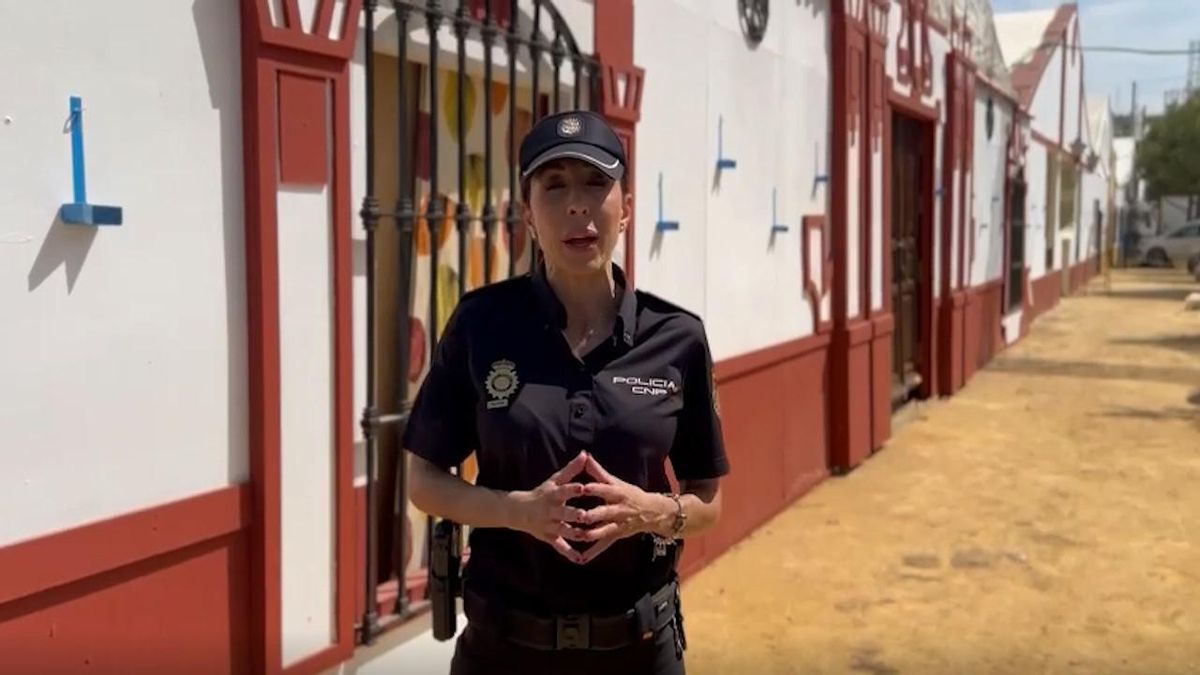 Uno de los frames del vídeo con consejos de la Policía para la Feria de Córdoba.