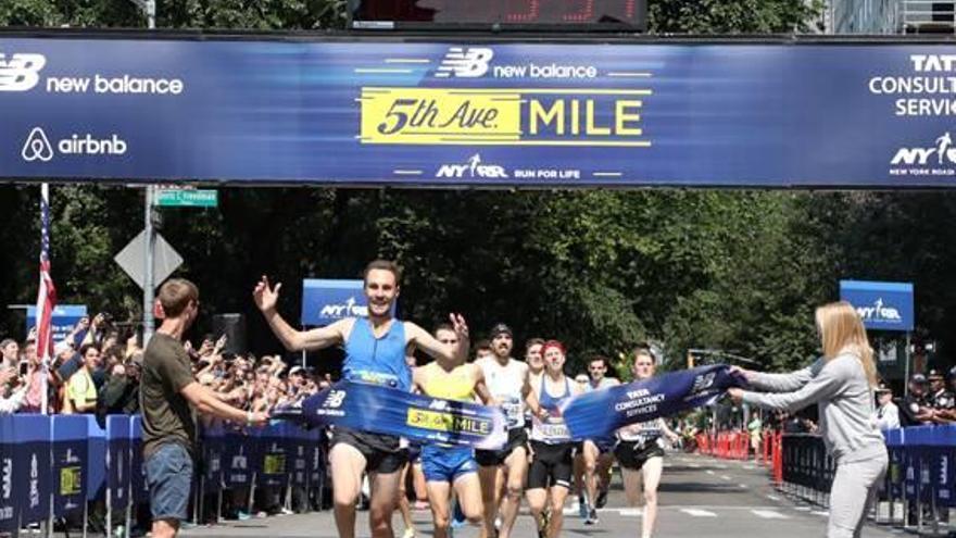 Adel Mechaal brilla a la milla de Nova York