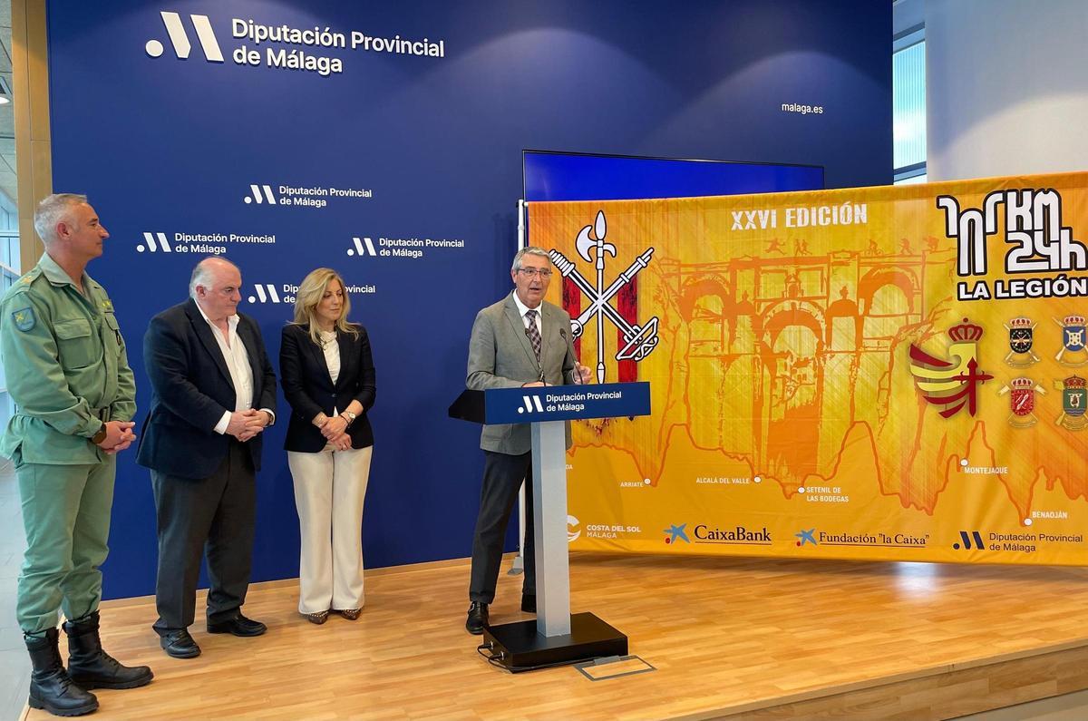 Presentación de la prueba de los 101 kilómetros de la Legión, en Ronda.
