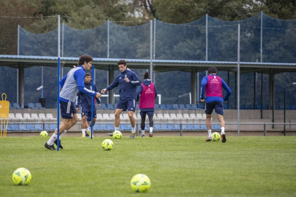 Entrenamiento del Oviedo en El Requexón