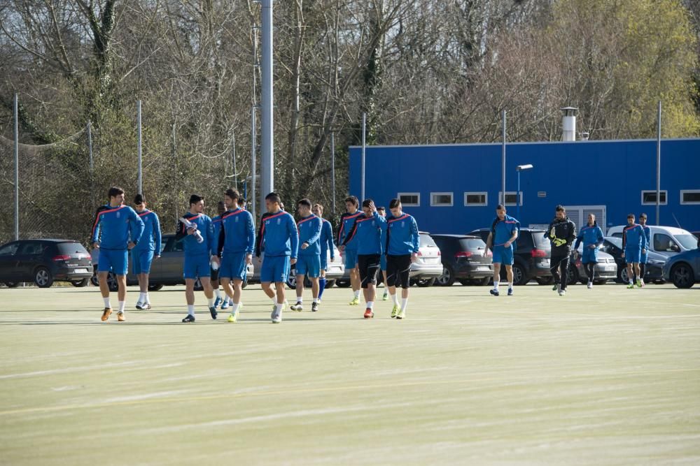 Generelo dirige su primer entrenamiento del Real Oviedo