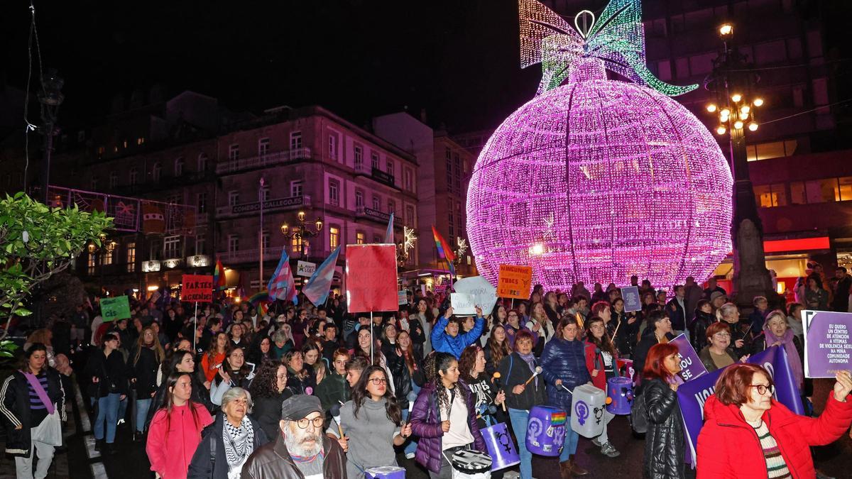 Manifestación el Vigo por el 25N