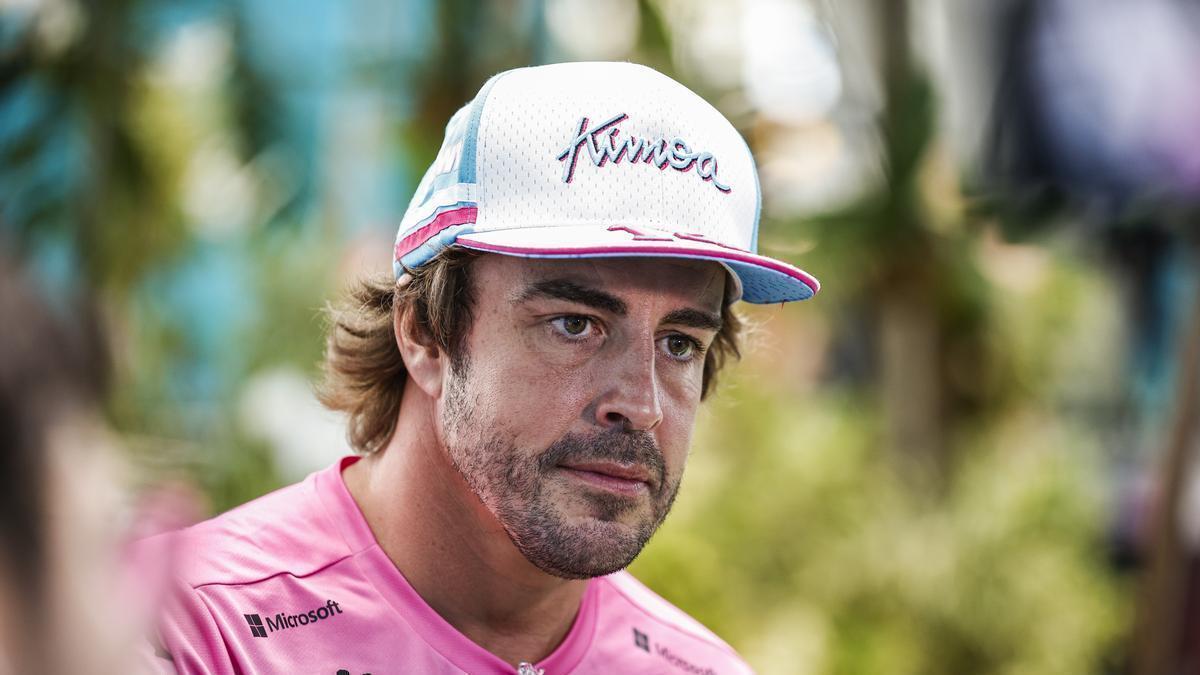 Fernando Alonso no tuvo su mejor fin de semana en Miami.