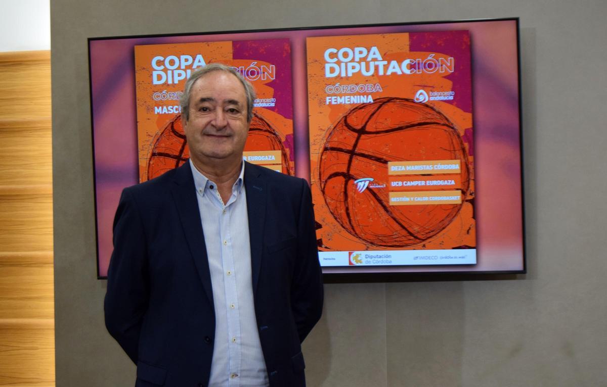 Antonio DeTorres, presidente de la FAB, en la presentación de la Copa Diputación.