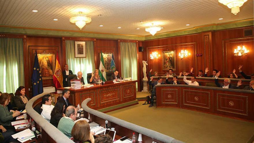 Imagen de un pleno del Ayuntamiento de Marbella.