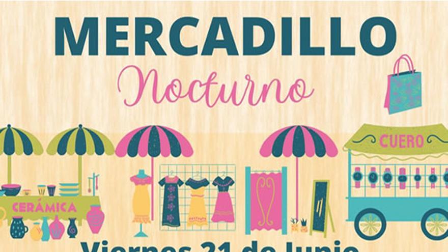 Mercadillo nocturno solidario en Cancelada para asociación Frente Bolillon