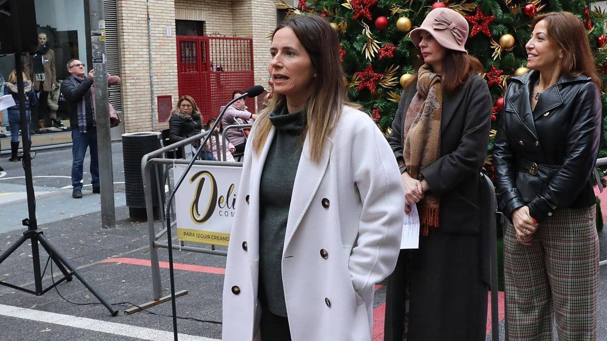 Inés Bellido participó en la presentación de la nueva calle Delicias de Zaragoza hace solo unas semanas.