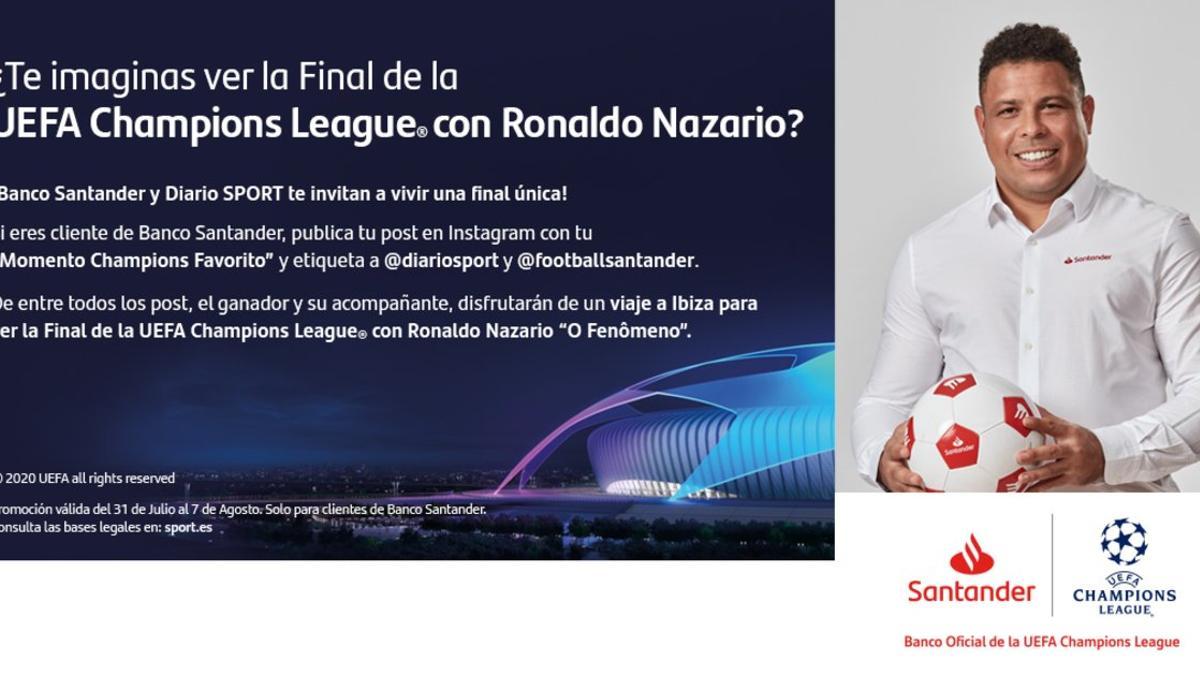 Disfruta de toda una final de Champions junto a Ronaldo