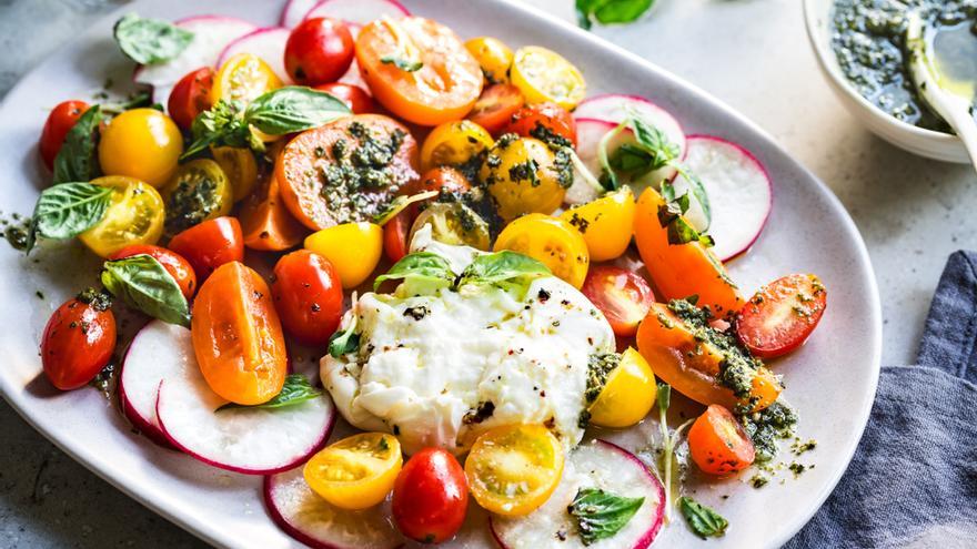 Ensalada de burrata.