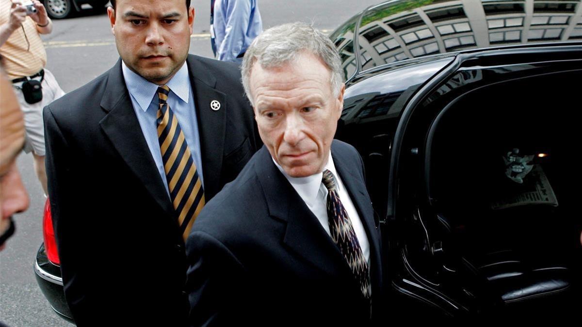 Lewis 'Scooter' Libby, exjefe de gabinete de Dick Cheney, a su salida del Tribunal Federal en Washington DC (EEUU), el 5 de junio del 2006.