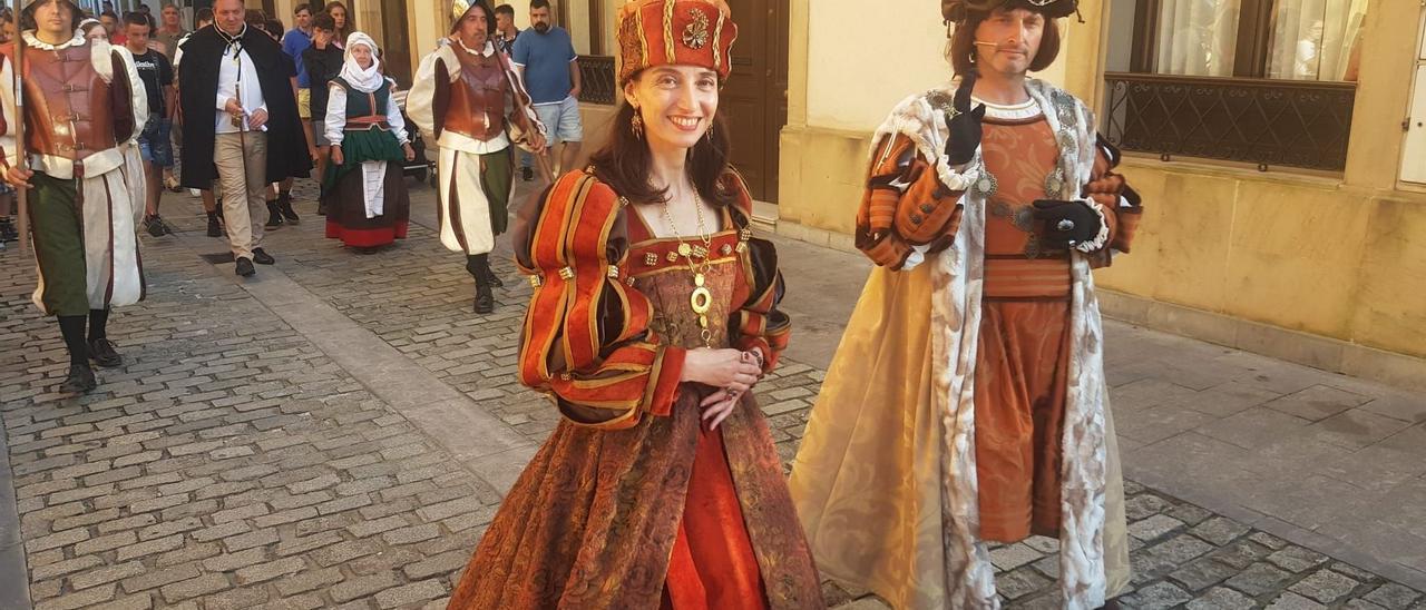 La Ministra que se convirtió en Princesa Leonor en Villaviciosa. / VICENTE ALONSO