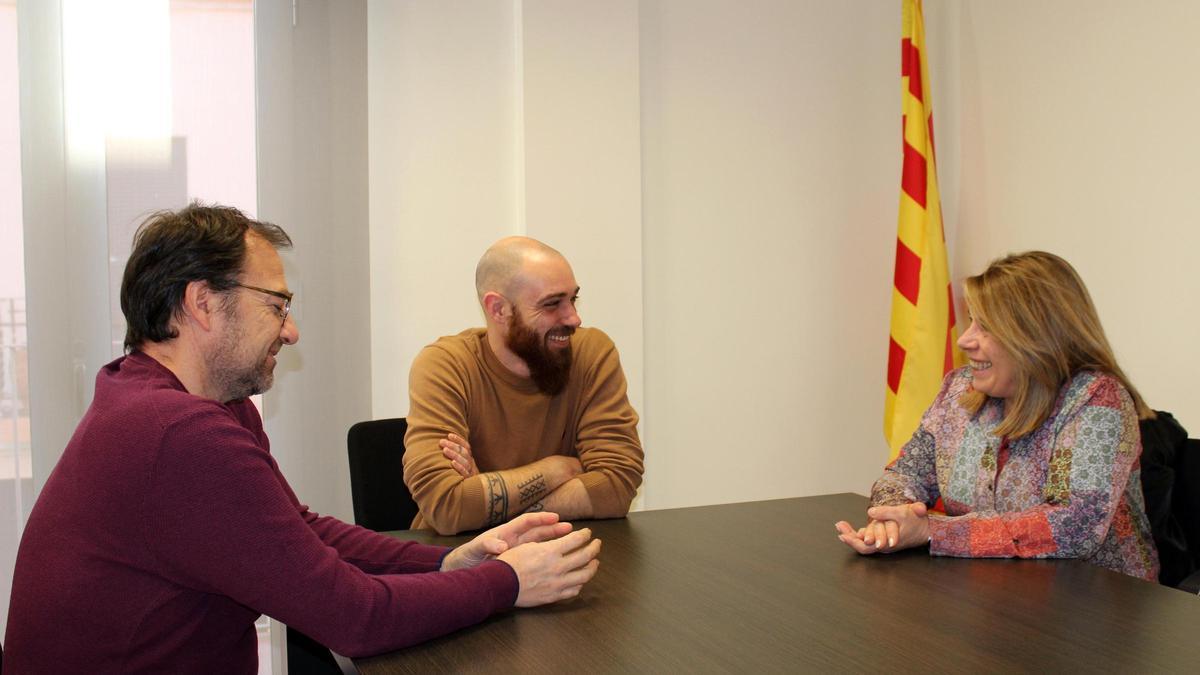Reunió entre l'alcalde de Castellví, el regidor de Salut i la responsable de l'àrea Martorell rural
