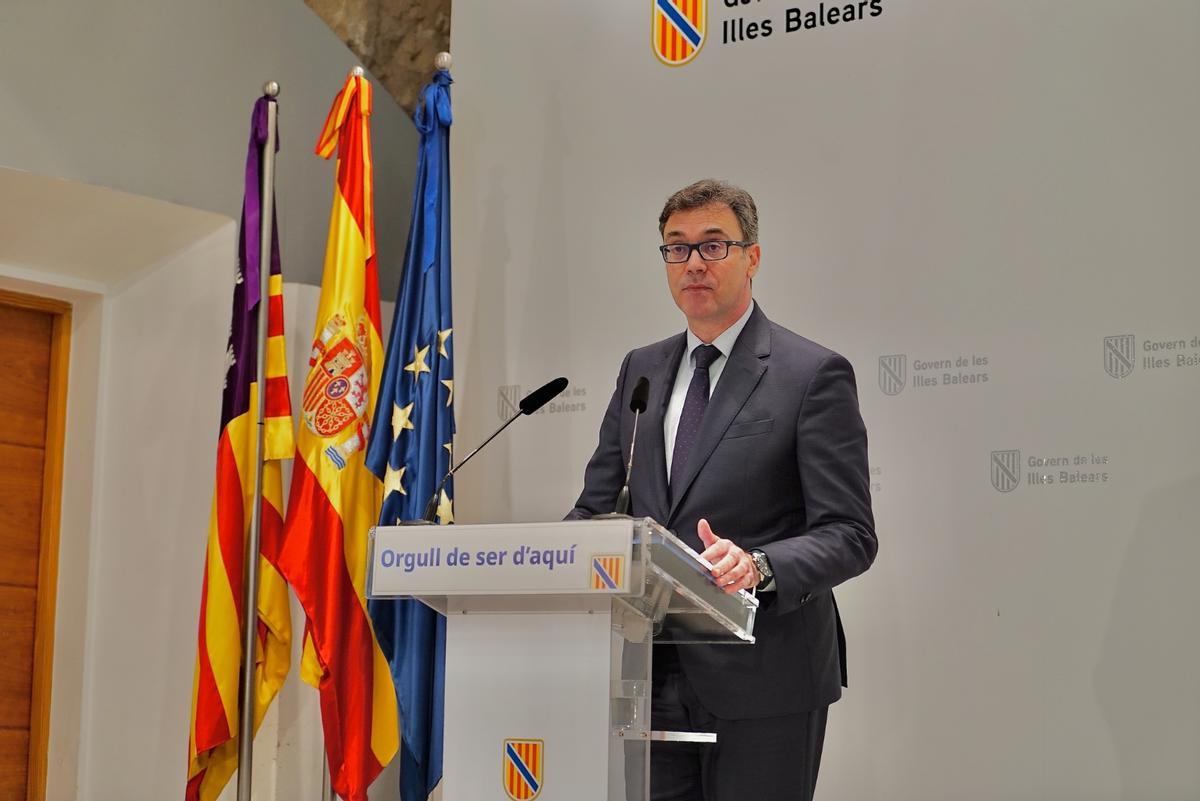 Toni Costa tras el Consell de Govern.