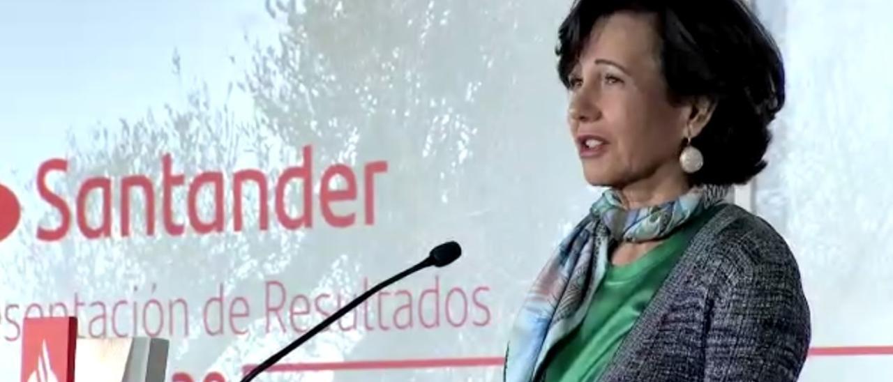 Economía.-(AMP)Botín reitera que Santander no está interesado en fusiones: "Harían falta cambios regulatorios en Europa"
