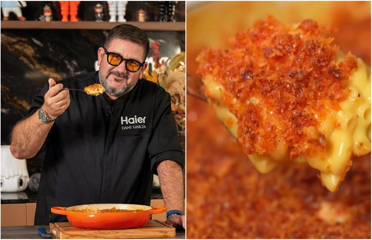 Dani García, chef malagueño: "Los macarrones más brutales se hacen con estos tres tipos de queso"