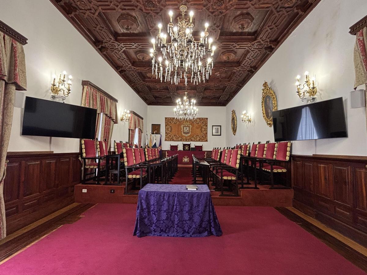 Salón de Plenos del Ayuntamiento de La Laguna.