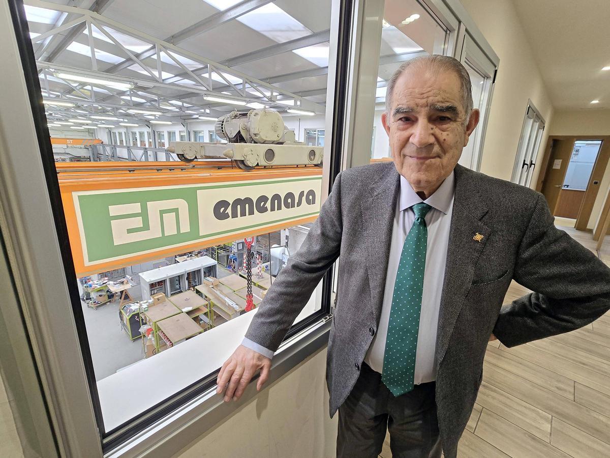 José García Costas, en la planta de Emenasa