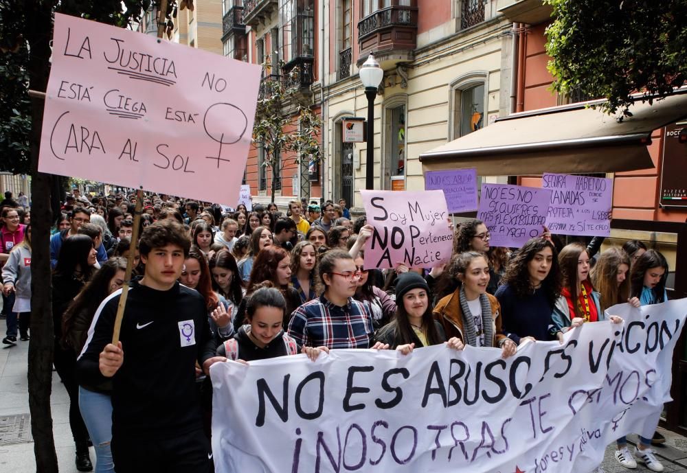 Manifestación en Gijón.