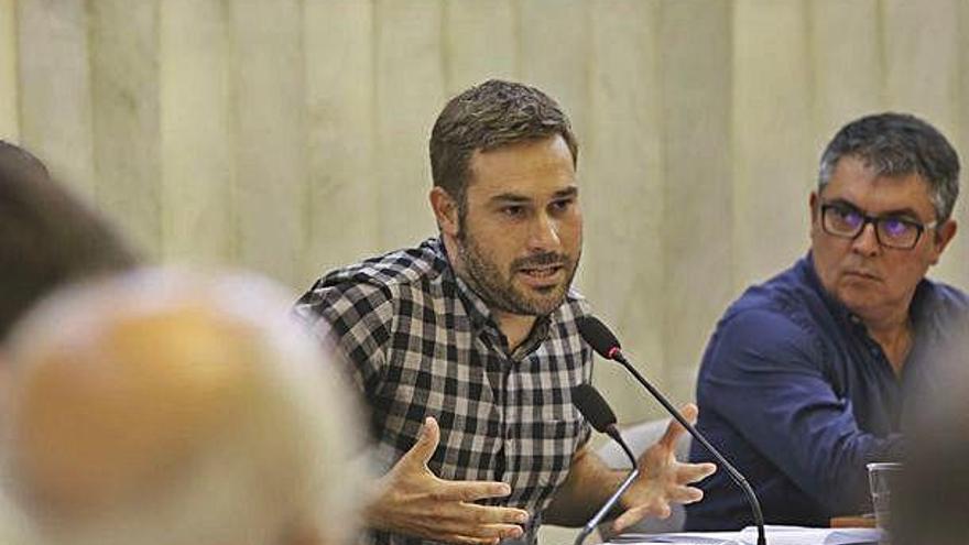 Gerard Fullana en un pleno de la Diputación de Alicante.