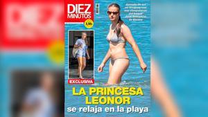 La portada de la revista Diez Minutos, con las imágenes de la princesa Leonor