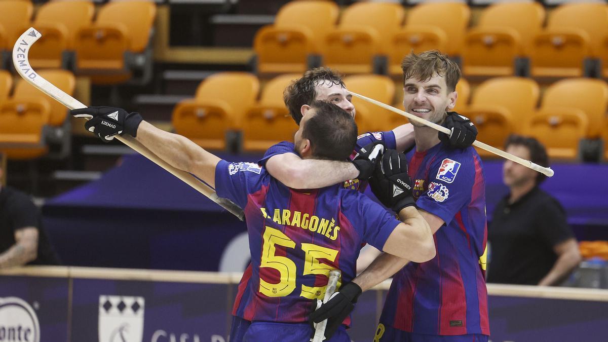 El Barça, derrotado en la final ante el Oporto en Coïmbra.
