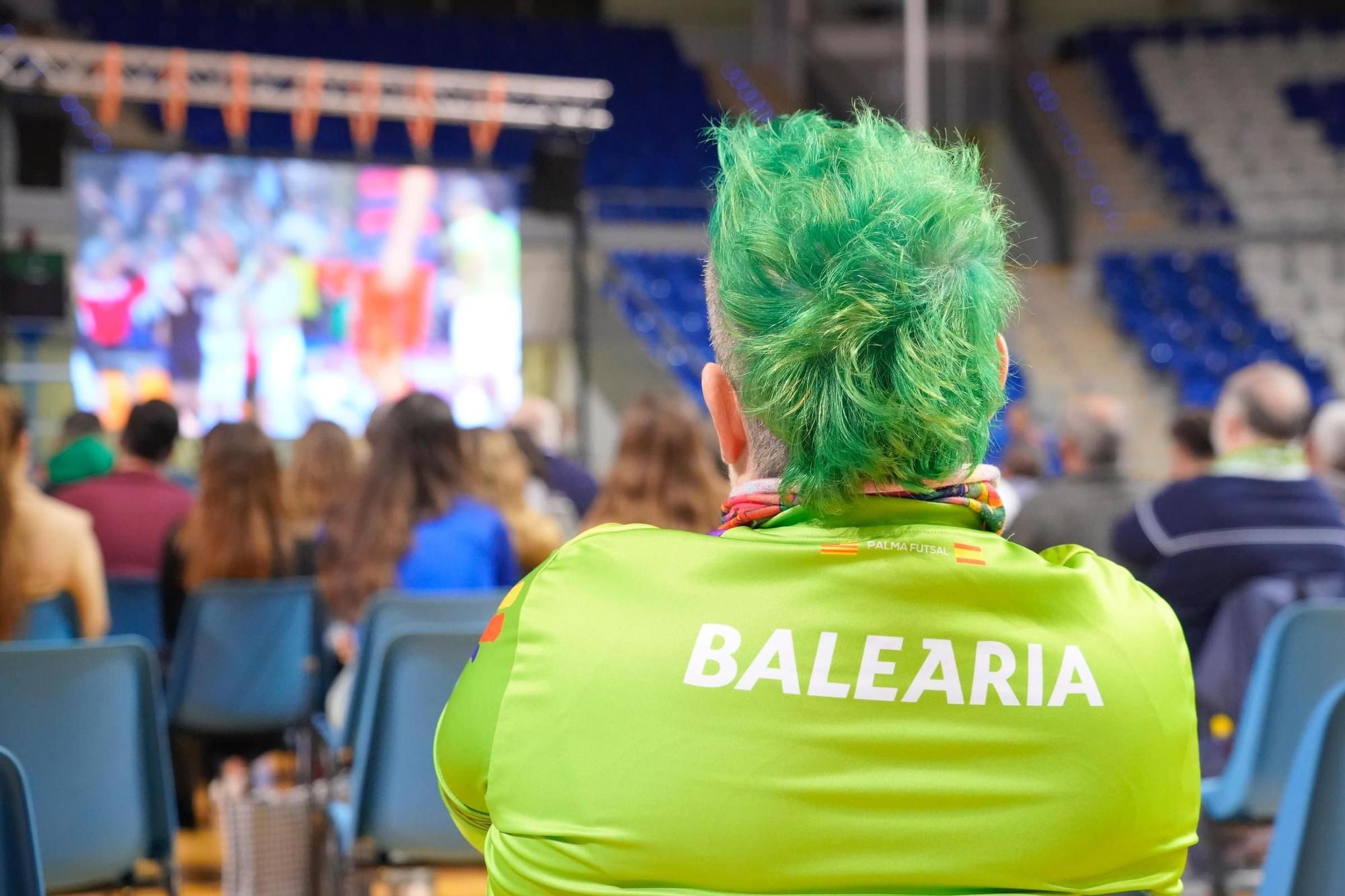 La afición también vivió el triunfo del Palma Futsal en Son Moix