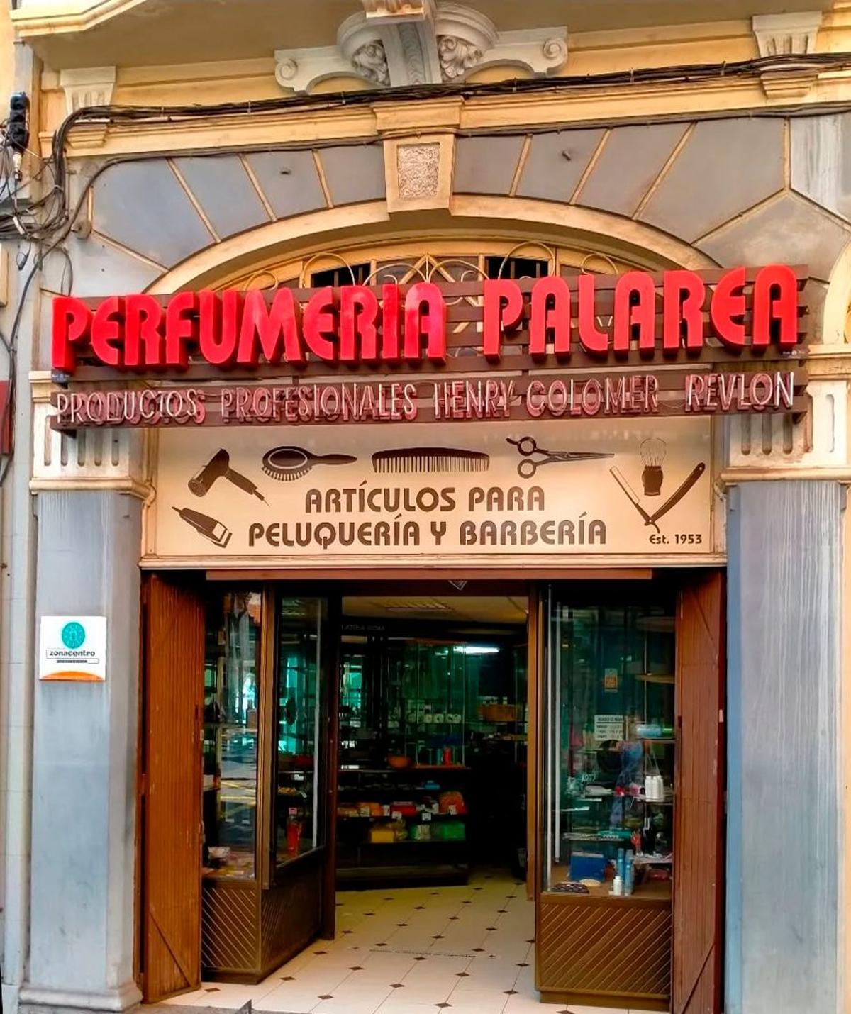 La Perfumería Palarea cuando aún estaba abierta.