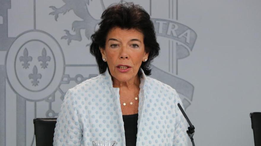 La portaveu del govern espanyol, Isabel Celáa