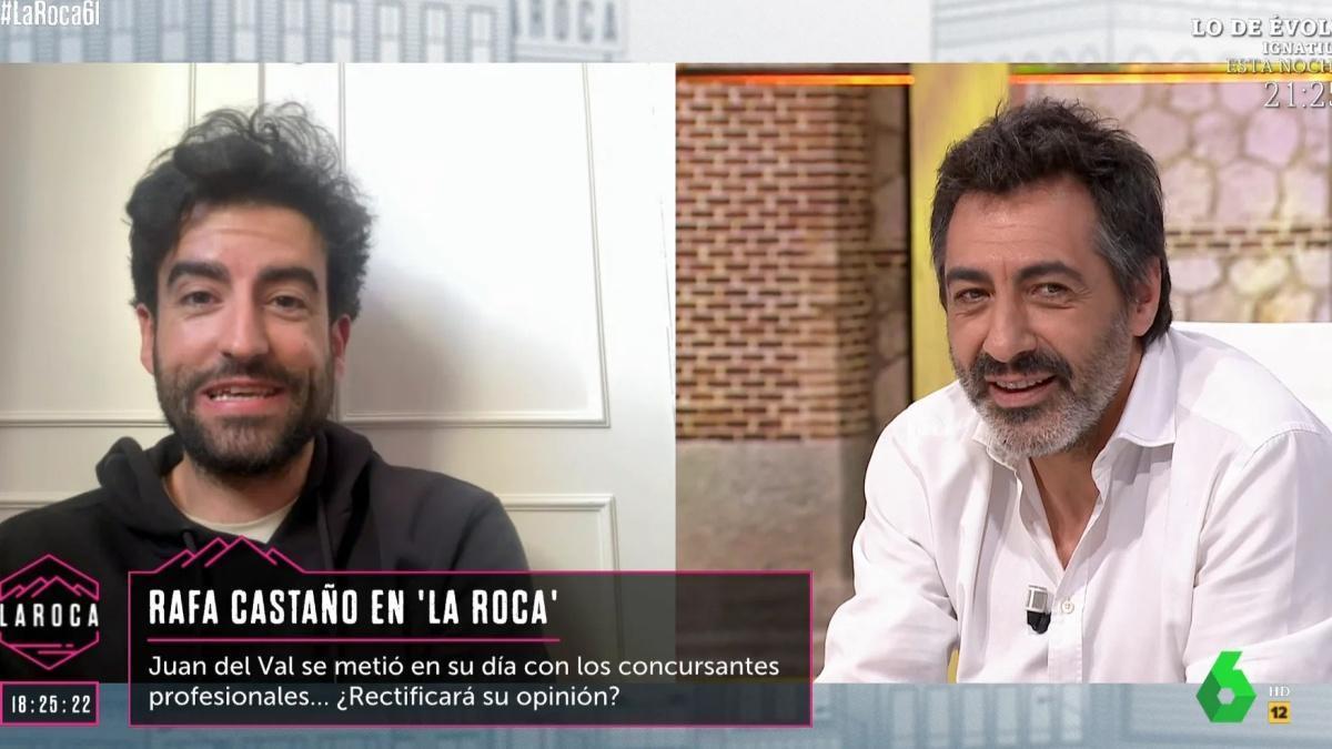 Rafa Castaño y Juan del Val en ’La Roca’.