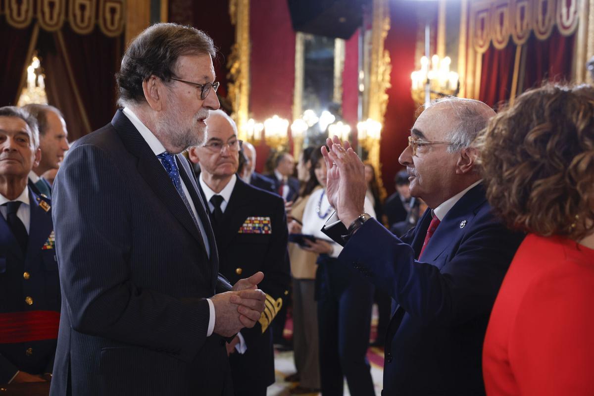 Acto en el Palacio Real por los 50 años de Monarquía. Acto en el Palacio Real por los 50 años de Monarquía.
