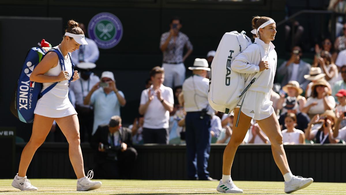 Muchova y Noskova en la final de Wimbledon