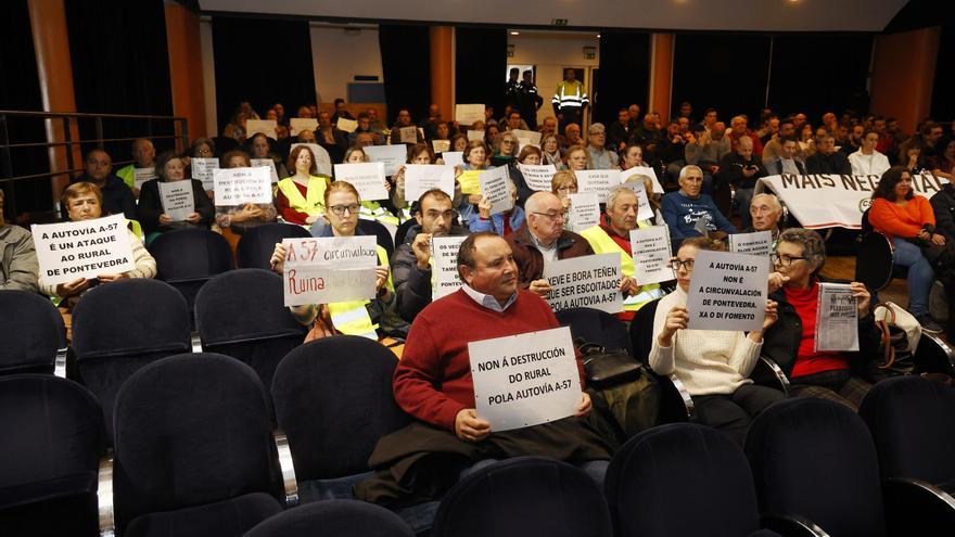 Los vecinos denuncian ante el pleno que la A-57 “cambiará para siempre el rural de Pontevedra”
