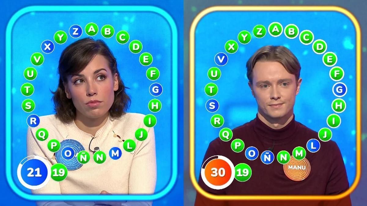 Rosa y Manu en Pasapalabra