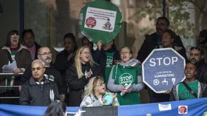 Protesta contra los desahucios.