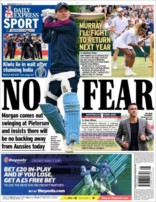 Portada EXPRESS SPORT jueves 11 julio 2019